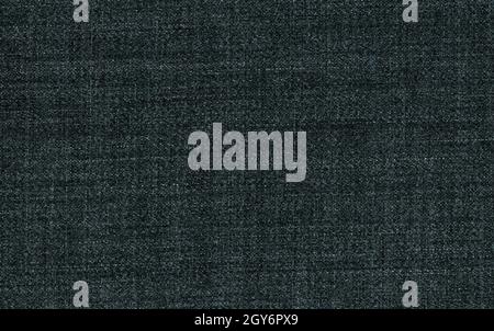 dark grey polyester and wool fabric texture useful as a background Stock Photo