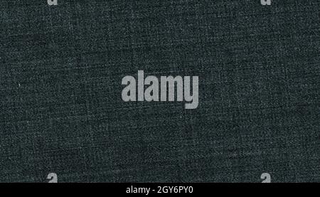 dark grey polyester and wool fabric texture useful as a background Stock Photo