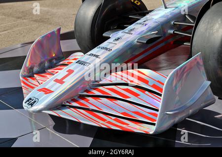 Istanbul, Turkey. 07th Oct, 2021. F1 2022 show car. Turkish Grand Prix, Thursday 7th October 2021. Istanbul, Turkey. Credit: James Moy/Alamy Live News Credit: James Moy/Alamy Live News Stock Photo