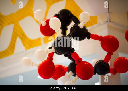 balls in the form of a chemical element of the periodic table. Stock Photo