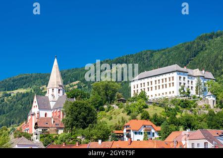 Obermurau castle in Murau, Styria, Austria Stock Photo