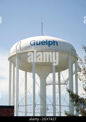 Water tank in Guelph Ontario Canada Stock Photo