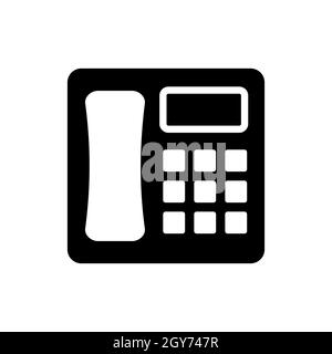 Phone outline glyph icon. Workspace sign. Graph symbol for your web site design, logo, app, UI. Vector illustration, EPS10. Stock Photo