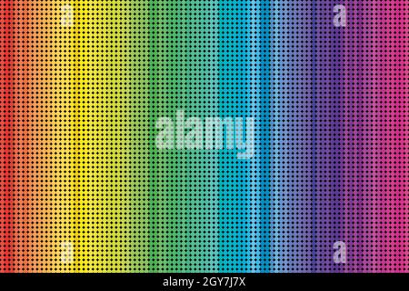 The abstract color circles on a black background. Stock Photo