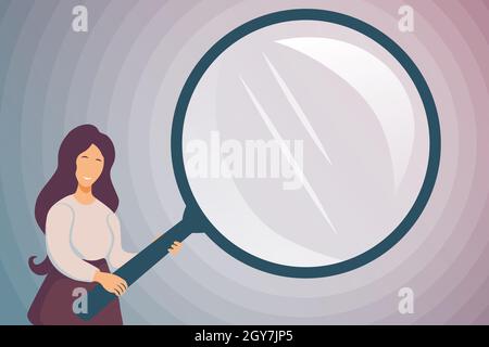 Abstract Investigation And Finding Clues, Searching For Answers Concepts Stock Photo