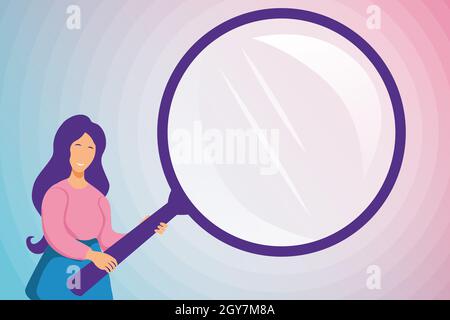 Abstract Investigation And Finding Clues, Searching For Answers Concepts Stock Photo