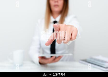 Developer Discussing Gadget Upgrade, Presenting Technical Specs Stock Photo