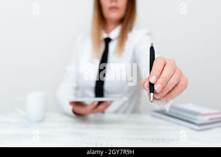 Developer Discussing Gadget Upgrade, Presenting Technical Specs Stock Photo