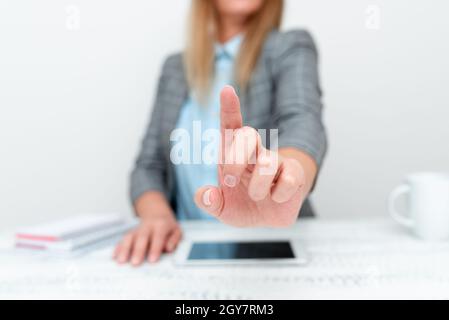 Displaying New Smartphone Technology, Discussing Device Improvements Stock Photo