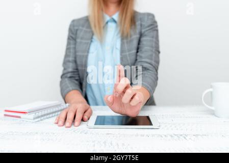 Displaying New Smartphone Technology, Discussing Device Improvements Stock Photo