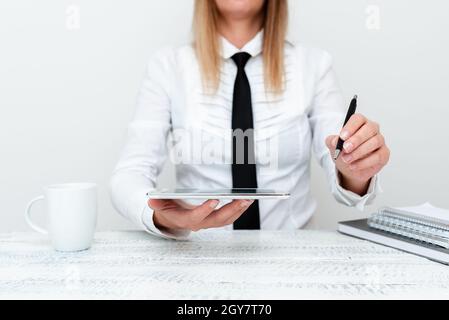 Developer Discussing Gadget Upgrade, Presenting Technical Specs Stock Photo