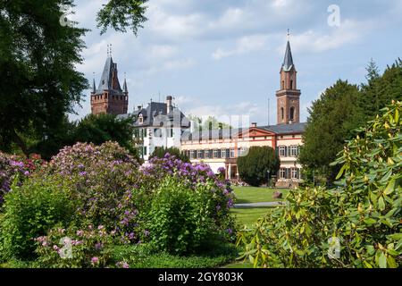 City Hall, Castle Park, Weinheim Stock Photo