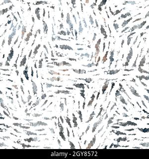 Seamless neutral and white grungy classic abstract surface pattern design for print. Stock Photo