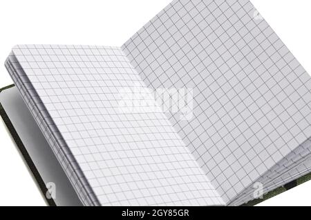 Notepad in military design for everyday notes and notes on a white isolated background Stock Photo