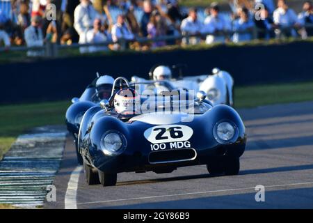 James Wood, Lotus-Climax 15, Sussex Trophy, cars that raced between 1955 and 1960 under the categories of World Championship  sports cars and producti Stock Photo