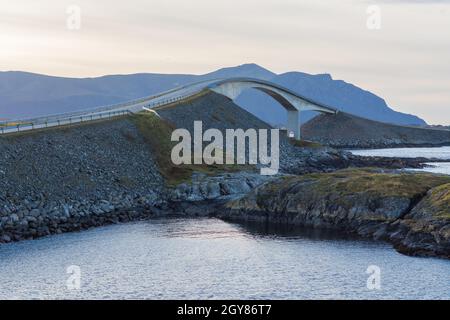 The Atlantic Street in Norway Stock Photo