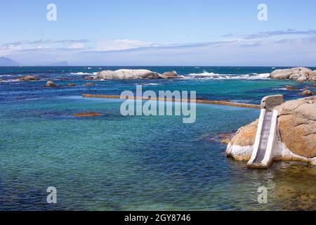 Miller's Point Tidal Pool off the False Bay coast of Cape Town South Africa Stock Photo