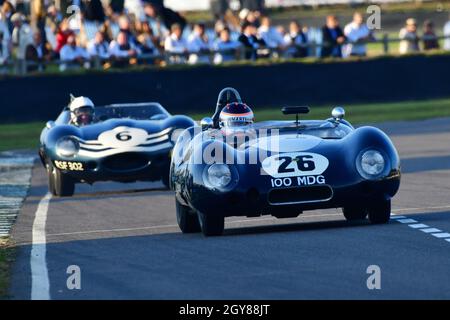 James Wood, Lotus-Climax 15, Sussex Trophy, cars that raced between 1955 and 1960 under the categories of World Championship  sports cars and producti Stock Photo