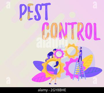 Writing displaying text Pest Control, Business overview Killing destructive insects that attacks crops and livestock Abstract Helping Build Community, Stock Photo