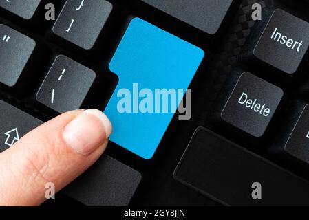 Compiling And Typing Online Research Materials, Sending Chat Messages Stock Photo