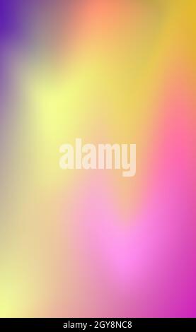 Blurred large panoramic summer background multicolored gradient - illustration Stock Photo