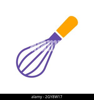 Balloon Whisk For Mixing And Whisking Vector Icon Stock