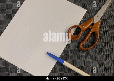 Multiple Assorted Collection Office Stationery Photo Placed Over Table Stock Photo