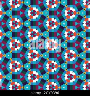 A patterned colorful geometric background for wallpapers Stock Photo