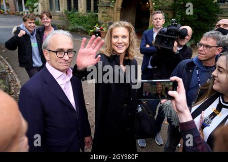 Financier Amanda Staveley arrives at Jesmond Dene House, Newcastle, ahead of an interview following the announcement that The Saudi-led takeover of Newcastle has been approved. Picture date: Thursday October 7, 2021. Stock Photo