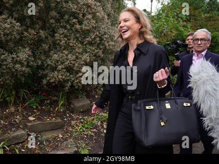 Financier Amanda Staveley arrives at Jesmond Dene House, Newcastle, ahead of an interview following the announcement that The Saudi-led takeover of Newcastle has been approved. Picture date: Thursday October 7, 2021. Stock Photo