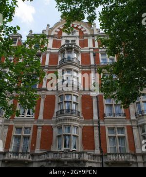 Facade of Victorian style townhouses Stock Photo