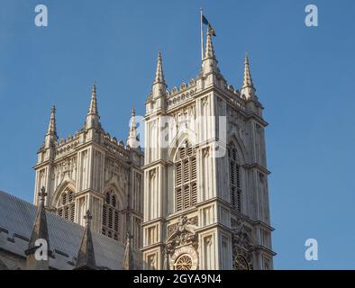 Westminster Abbey anglican church in London, UK Stock Photo