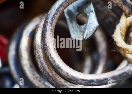 Close up shot of a machine or tool part Stock Photo