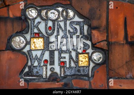 Vienna, Austria, July 25, 2021. The Kunst Haus Wien includes a museum dedicated to the life and work of Hundertwasser as well as temporary photo exhib Stock Photo