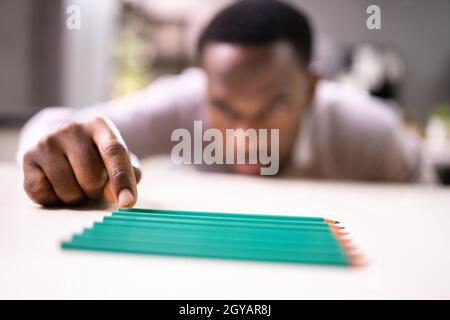 Obsessed Compulsive Perfectionist With OCD Disorder And Arrange Anxiety ...