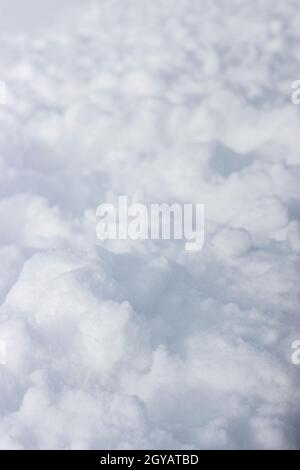 White snow texture with shadow. Stock Photo