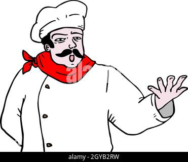 Talk chef Stock Vector