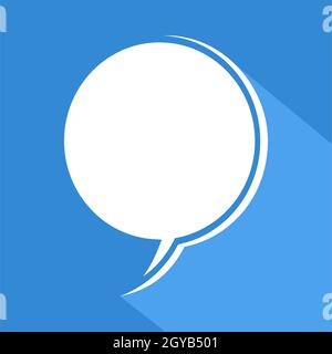 blue comic icon Stock Vector