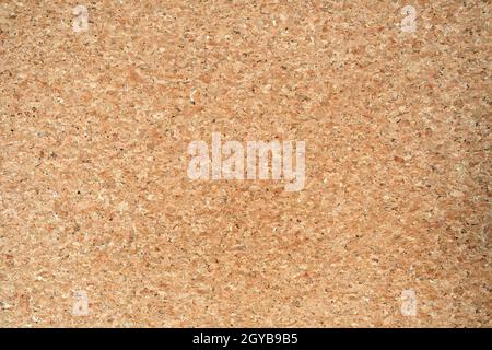 blank natural colored corkboard abstract background texture, simple beige modern design Stock Photo