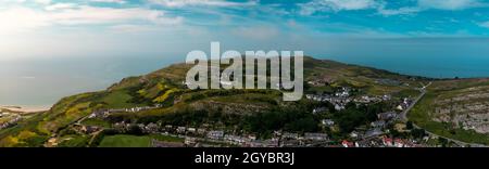 Aerial View of the Summit in Llandudno North wales Stock Photo