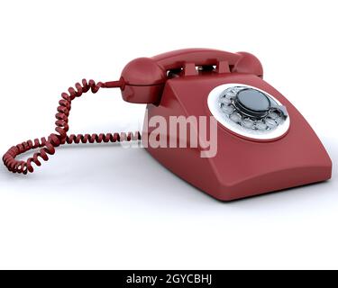 Retro styled telephone Stock Photo