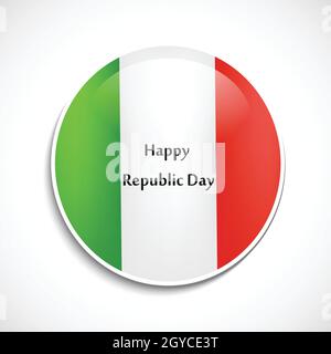 Italy Republic Day Background Stock Vector