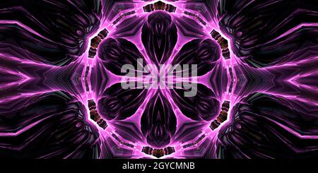 Viking abstraction. Spirit of the forest. Abstract Paint Brush Ink Explode Spread Smooth Concept Symmetric Pattern Ornamental Decorative Kaleidoscope Stock Photo