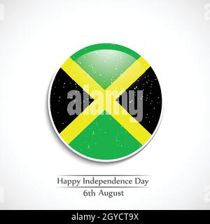 Jamaica Independence Day Background Stock Vector