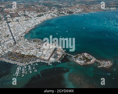 a great view on marina di novaglie in puglia Stock Photo