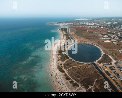 a fantastic beach in puglia: maldive del salento Stock Photo