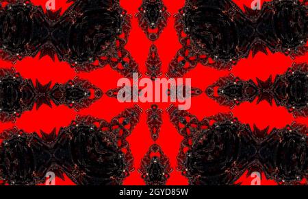 cross pattern seamless dark background, stylish decorative abstract design wallpaper. Stock Photo