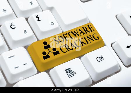Breaking Software Code Text showing inspiration Software Cracking, Business idea modification ...