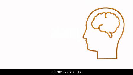 Human brain concept - world mental health day Stock Photo