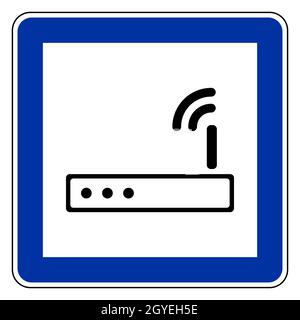 Router and road sign Stock Photo - Alamy